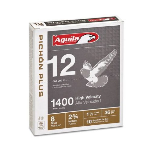 AGUILA PICHON PLUS 12 GA 2.75" 1 1/4 OZ #8 SHOT 