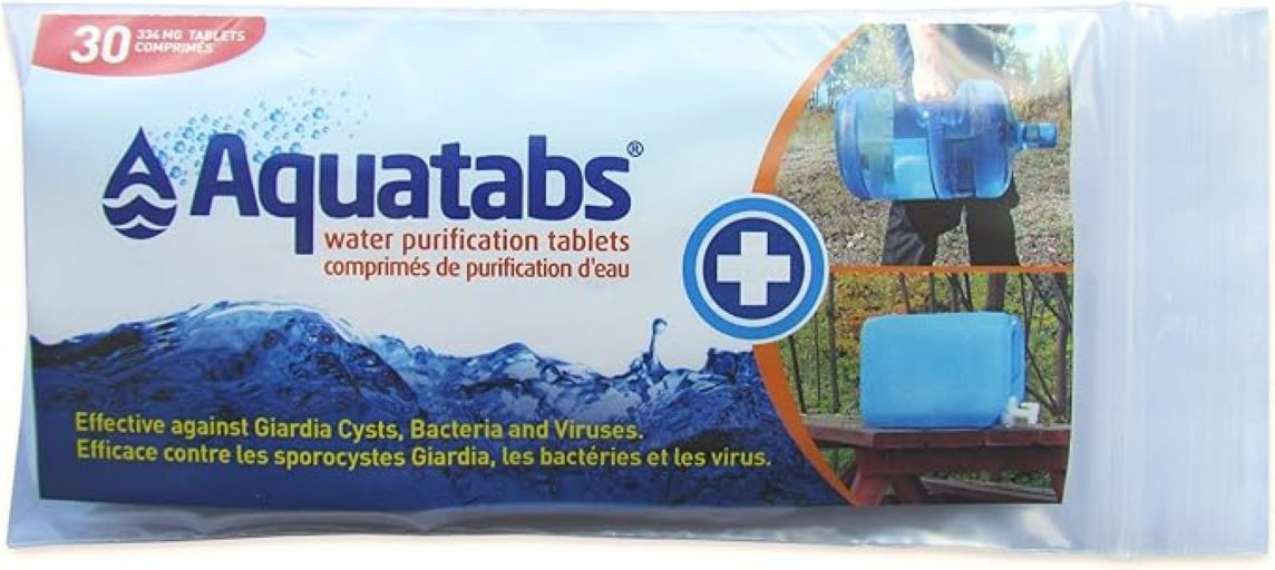 AQUATABS WATER PURIFCATION - 30 PACK 