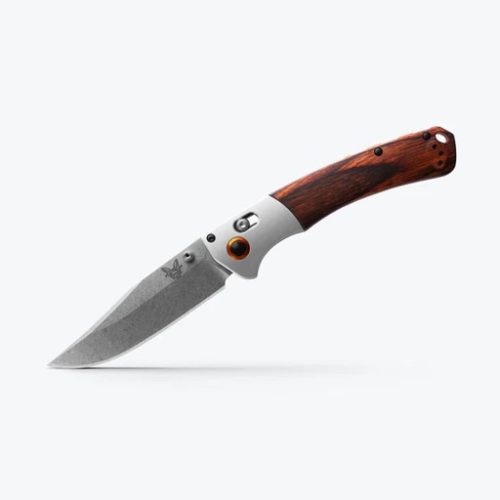 BENCHMADE CROOKED RIVER - GRAY ALUMINUM & WOOD