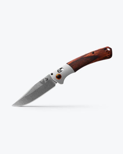 BENCHMADE CROOKED RIVER - GRAY ALUMINUM & WOOD