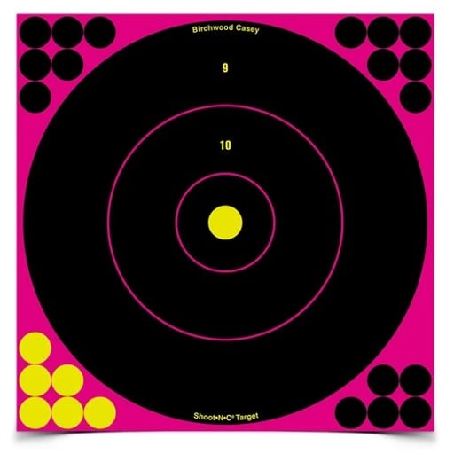 BIRCHWOOD PINK BULL'S-EYE - 5 TARGETS
