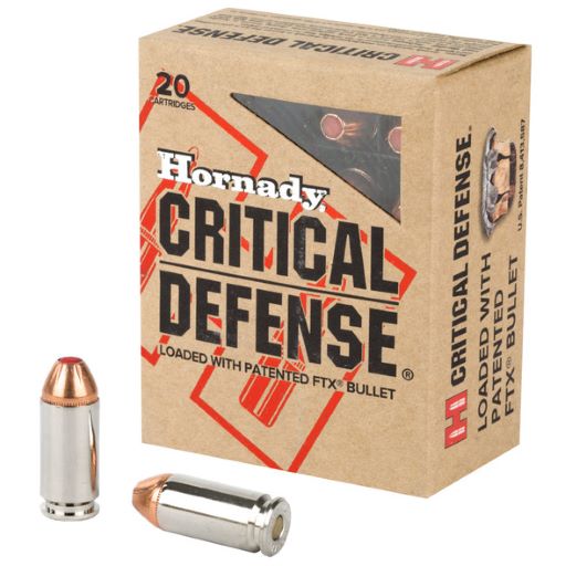 HORNADY CRITICAL DEFENSE 45 AUTO 185GR FTX