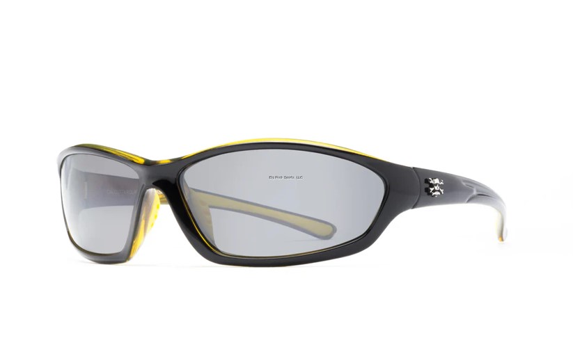 CALCUTTA BACKSPRAY SUNGLASSES - BLACK/YELLOW/GREY