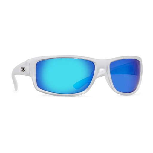 CALCUTTA RIP SUNGLASSES - CRYSTAL/BLUE MIRROR