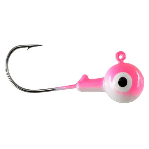 CHUBBS LURES ROUND JIG 1/4OZ - PINK/WHITE
