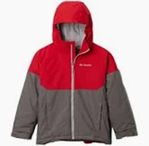 COLUMBIA YOUTH JACKET -  ORANGE