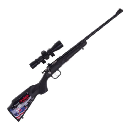 CRICKET 22LR BOLT ACTION BLACK - WITH SCOPE
