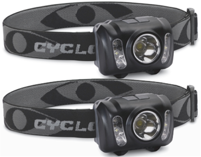 CYCLOPS 210 LUMENS HEAD LAMP - 2 PACK