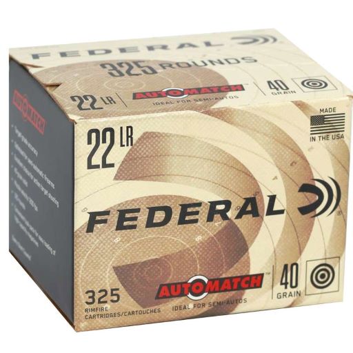 FEDERAL 22LR AUTOMATCH 40GR - 325 ROUNDS