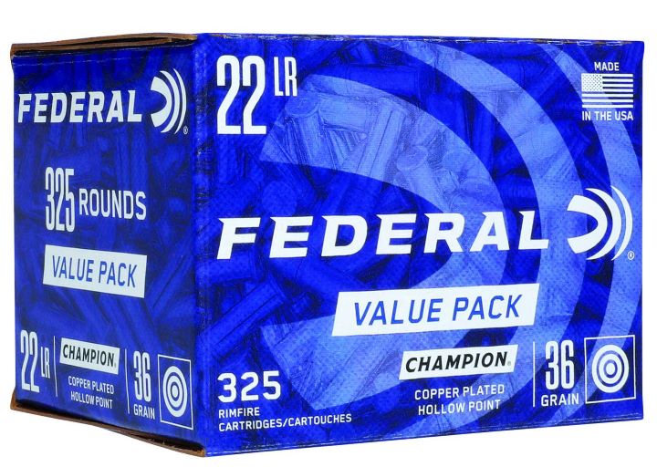 FEDERAL 22LR CHAMPION CPHP 36GR - 325 ROUNDS