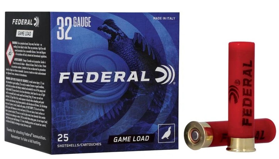 FEDERAL GAME LOAD 32 GA 2.5" 1/2 OZ #8 SHOT 