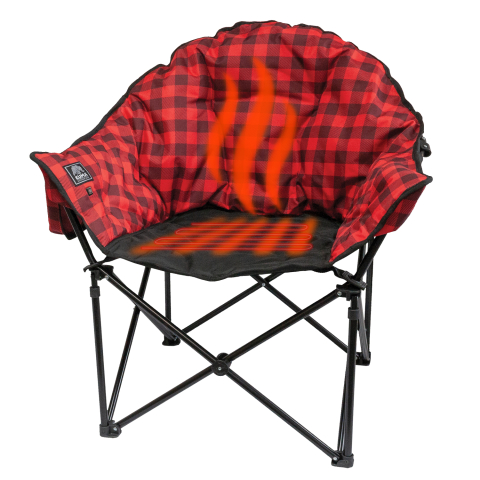 KUMA LAZY BEAR HEATED CHAIR - RED/BLACK