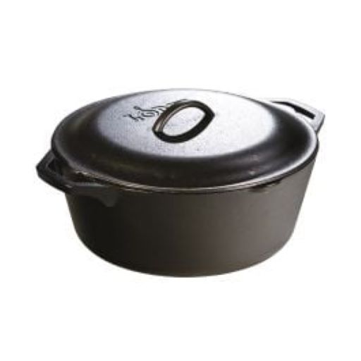 LODGE CAST IRON DUTCH OVEN 6.6L 