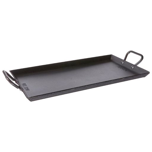 LODGE CAST IRON STEEL GRIDDLE 18" X 10"