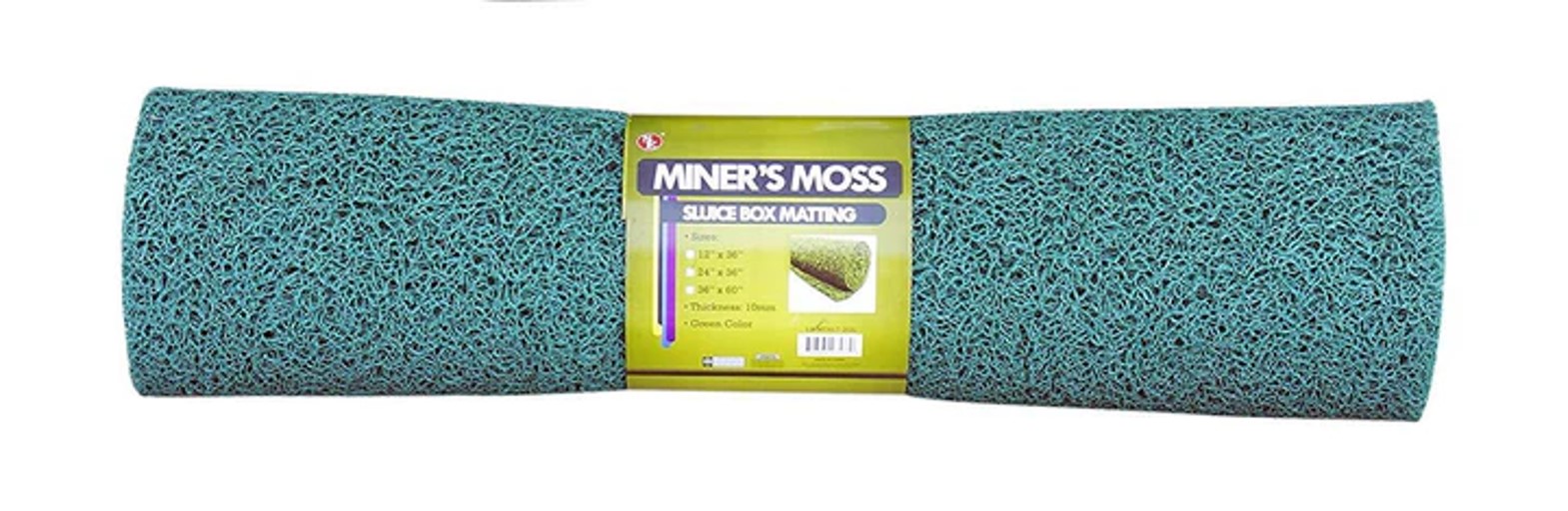 MINER'S MOSS SLUICE BOX MATTING - GREEN