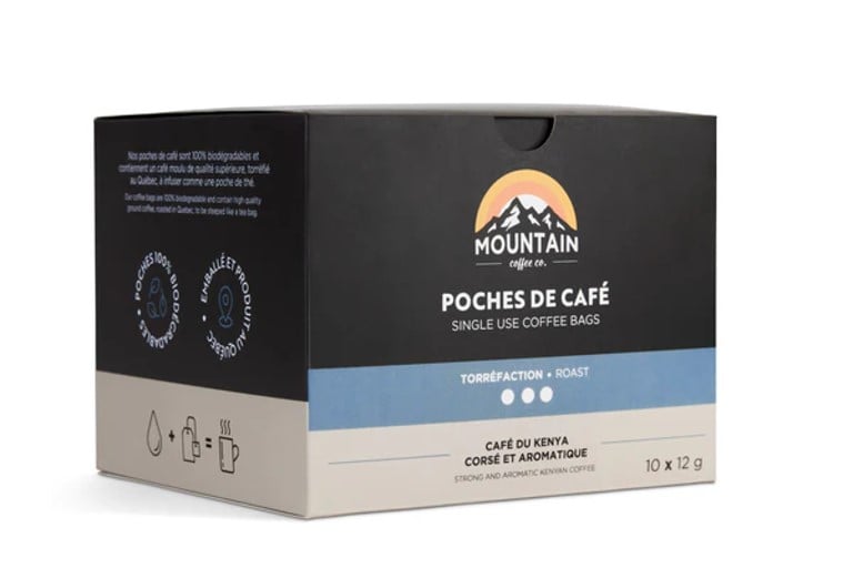 MOUNTAIN COFFEE DARK POUCHES 