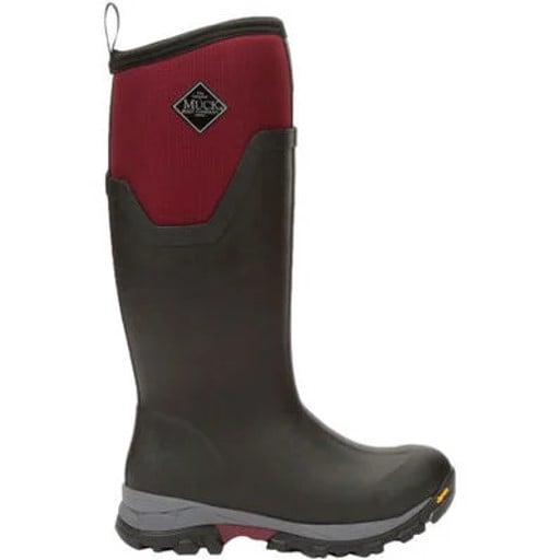 MUCK WOMEN'S ARCTIC ICE ARCTIC GRIP A.T. TALL - BLACK/WINDSOR WINE 