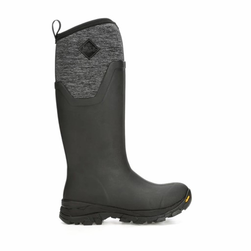 MUCK WOMEN'S ARCTIC ICE TALL AG - BLACK/HEATHER JERSEY 