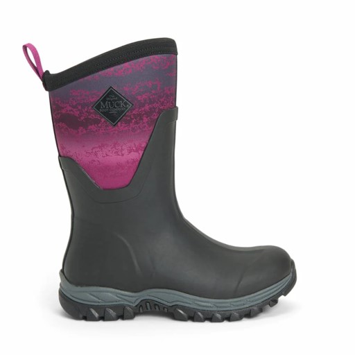 MUCK WOMEN'S ARCTIC SPORT II MID - BLACK/MAGENTA 