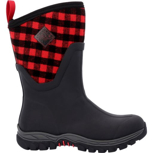 MUCK WOMEN'S ARCTIC SPORT II MID - RED/BLACK PLAID - Image 3