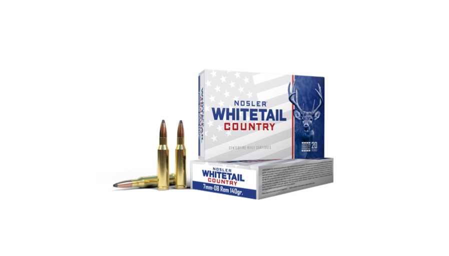 NOSLER 7MM-08 REMINGTON 140GR SOLID BASE WHITETAIL COUNTRY AMMUNITION