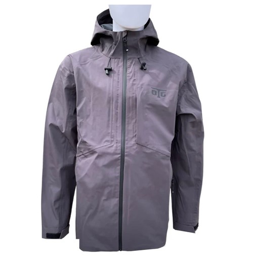 OFF THE GRID TRICOT RAIN JACKET - GUN METAL GREY 