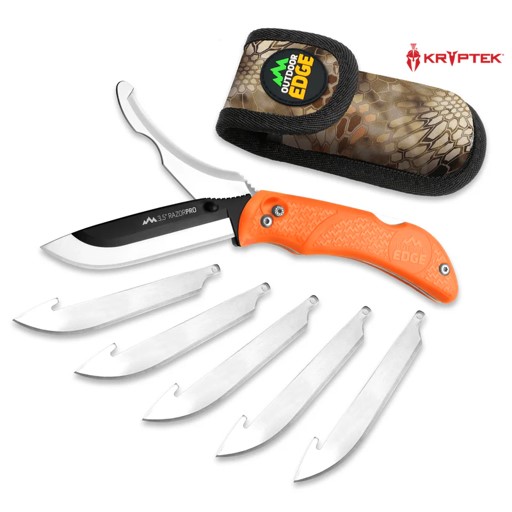 OUTDOOR EDGE RAZOR-PRO ORANGE CLAM
