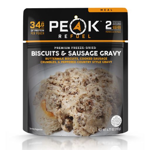 PEAK BISCUITS AND SAUSAGE GRAVY