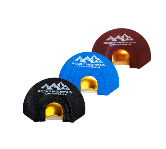 ROCKY MOUNTIAN HUNTING CALLS - GOLDEN TONE PLATE - 3 PACK 