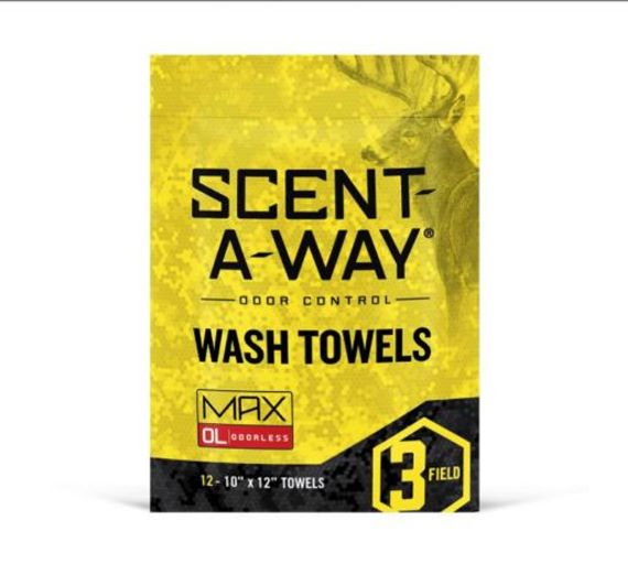 SCENT-A-WAY MAX ODORLESS  WASH TOWELS 