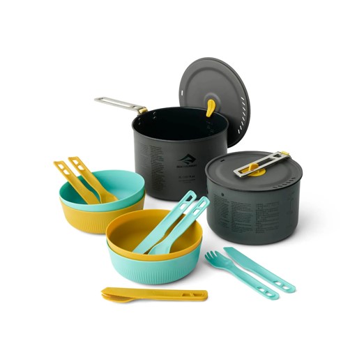 SEA TO SUMMIT FRONTIER ULTRALIGHT TWO POT COOK SET - 14 PIECE