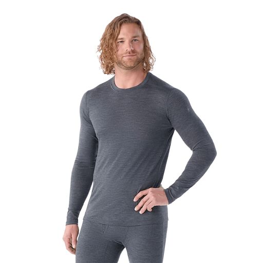 SMARTWOOL CLASSIC ALL-SEASON MERINO LONG SLEEVE - IRON HEATHER 