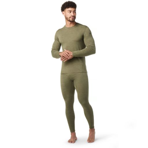 SMARTWOOL CLASSIC THERMAL MERINO BOTTOMS - WINTER MOSS HEATHER
