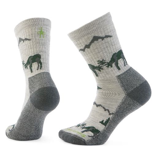 SMARTWOOL EVERYDAY HORNS CLAS CREW SOCKS - ASH