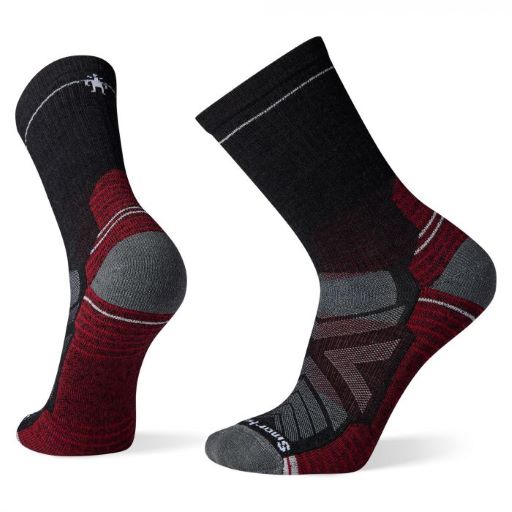 SMARTWOOL HIKE LIGHT CREW SOCK - RED/GREY