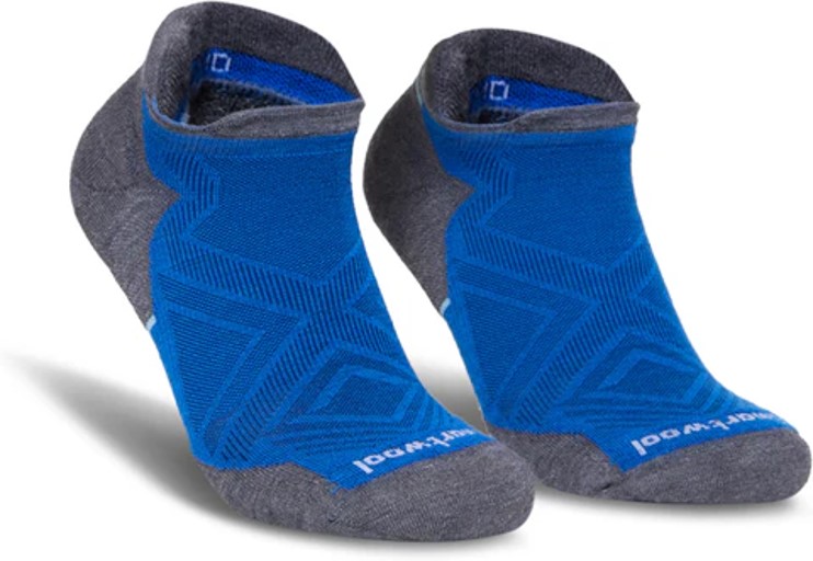 SMARTWOOL RUN LOW ANKLE SOCKS - LAGUNA BLUE