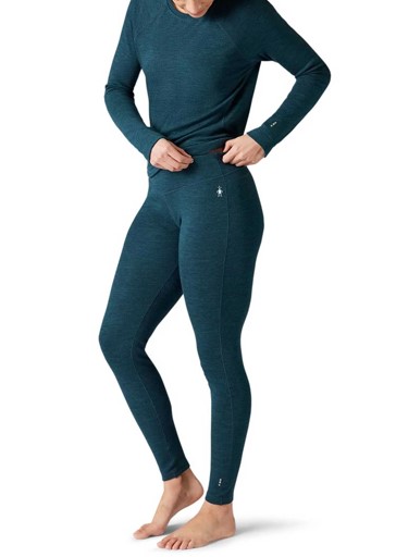 SMARTWOOL WOMEN S CLASSIC THERMAL MERINO BOTTOMS TWILIGHT BLUE HEATHER Backcountry