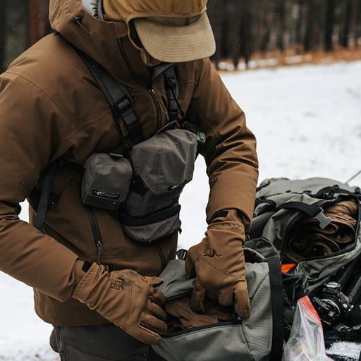 STONE GLACIER GRAUPEL FLEECE GLOVES - MUSKEG - Image 3