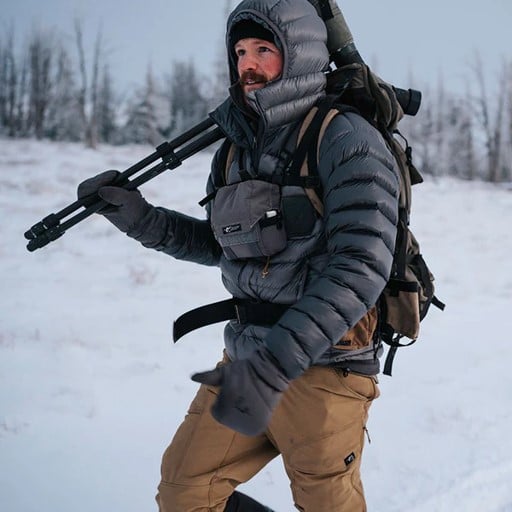 STONE GLACIER GRUMMAN DOWN JACKET - STONE GREY  - Image 3