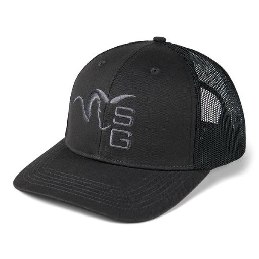 STONE GLACIER SG CENTERED RAM TRUCKER HAT - CHARCOAL 