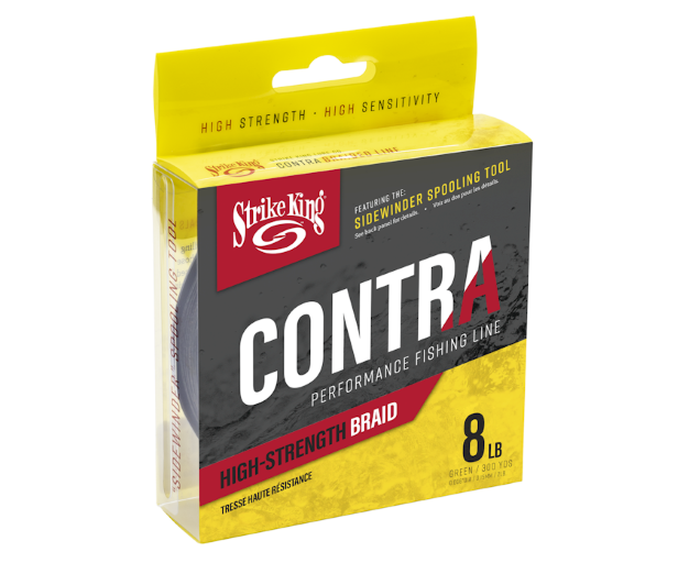 STRIKE KING CONTRA BRAID FISHING LINE - 15LBS
