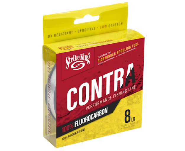 STRIKE KING CONTRA FLUOROCARBON FISHING LINE -  8LB