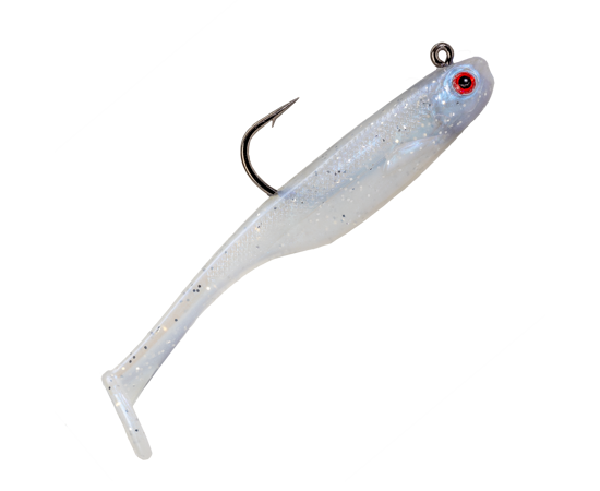 STRIKE KING HOMING MINNOW - 4" 1/4OZ - PEARL- 3 PACK