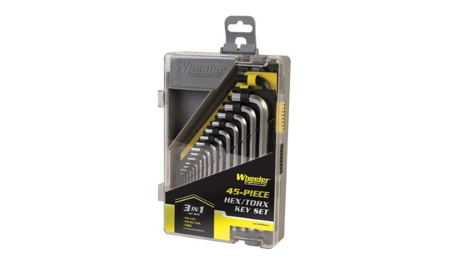 WHEELER 45 PIECE SAE/METRIC HEX AND TORX KEY SET