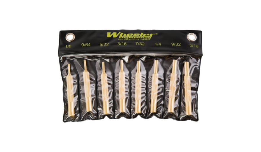 WHEELER 8PC BRASS PUNCH SET