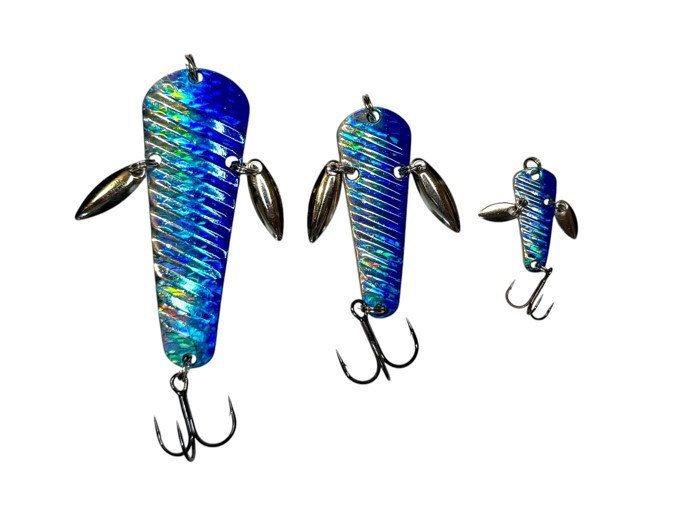 ELEMENT CUSTOM BAITS WINGDING 50 SPOON LURE -  BLUE STEEL