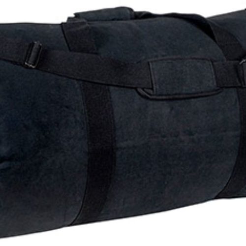 WORLD FAMOUS WAXED CANVAS DUFFLE - BLACK 