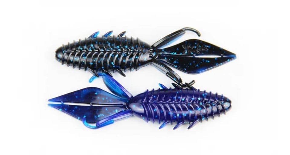 XZONE PRO SERIES LURES 4" ADRENALINE BUG - BLACK BLUE LAMINATE