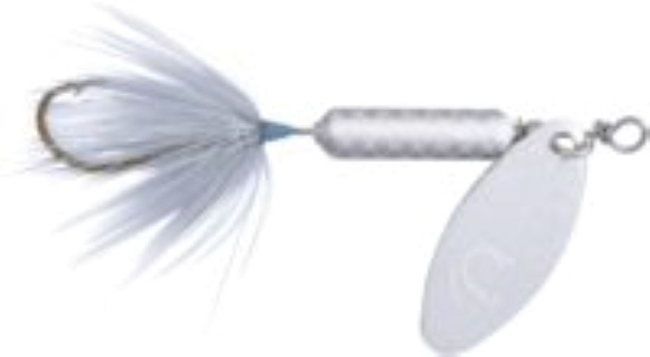 YAKIMA BAIT ROOSTER TAIL SINGLE HOOK - 1/16 OZ - STROBE WHITE
