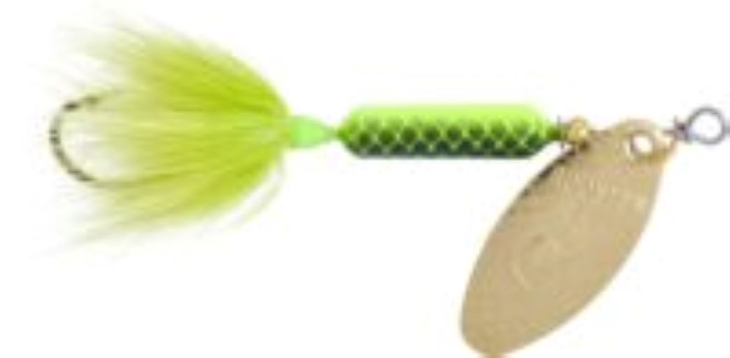 YAKIMA BAIT ROOSTER TAIL SINGLE HOOK - 1/4OZ - STROBE CHARTREUSE